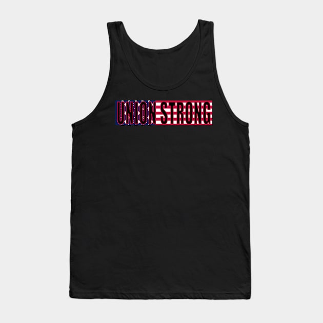 Union Proud - American Tank Top by  The best hard hat stickers 